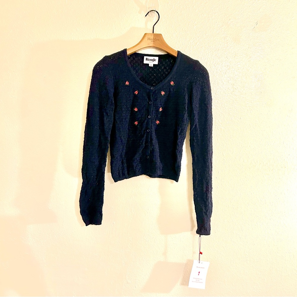 Rouje Navy Giovanna Cardigan - Picture 6 of 8